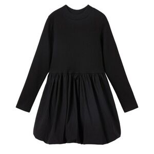 ZARA black balloon girls dress